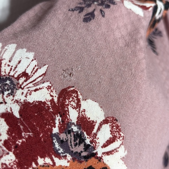 Torrid Floral Tie Neck Peplum Tunic Tank 1X - Picture 10 of 10